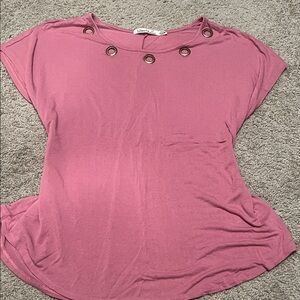 Liberty Love Short Sleeve Top with Eyelet Accents